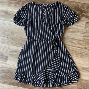 Black/white striped Romper
